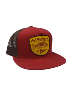 Red Dirt Hat Company Mens Game Warden Red & Brown Cap