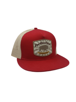 Red Dirt Hat Company Mens Founded Vintage Red & Tan Cap