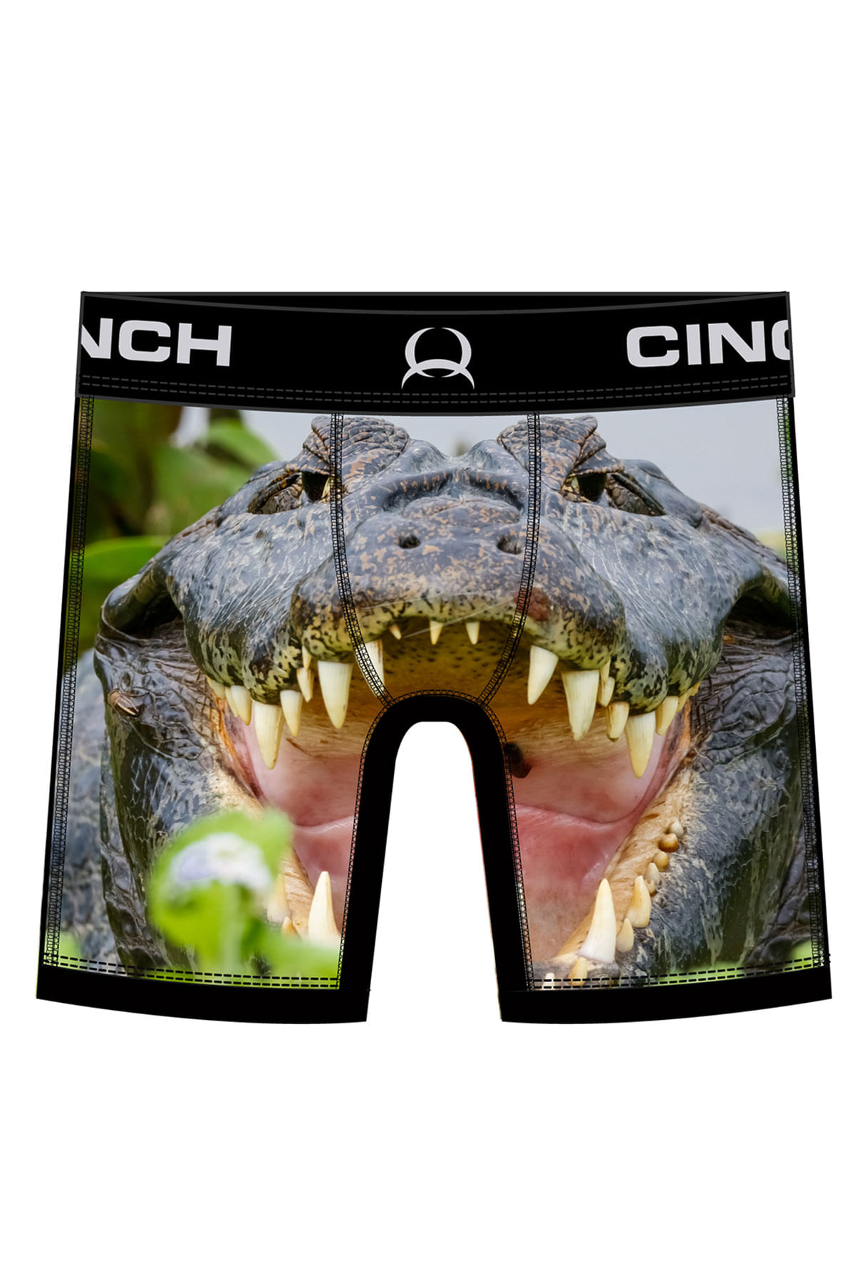 ZZKKO Crocodile and Grass Mens Boxer Briefs Underwear Breathable