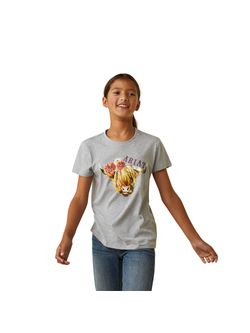 Ariat Girls Highlander Rose T-Shirt