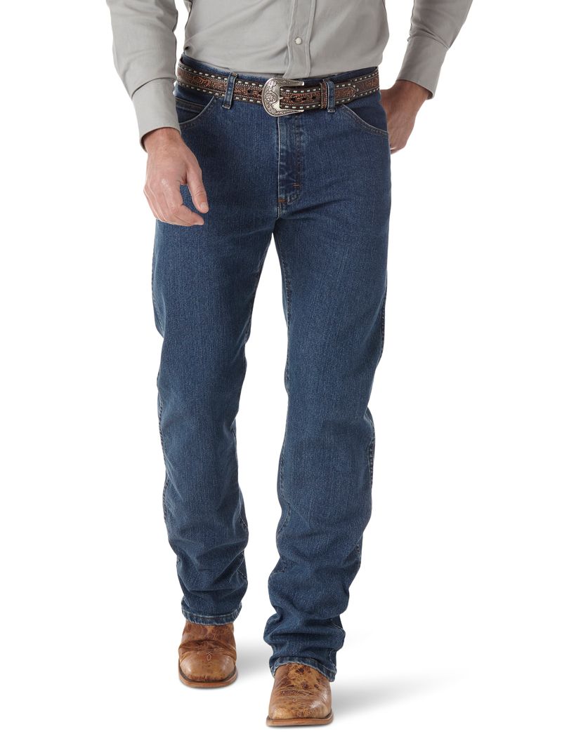Wrangler Mens 47 Regular Advanced Comfort Stretch Mid Rise Regular Fit Boot  Cut Jeans
