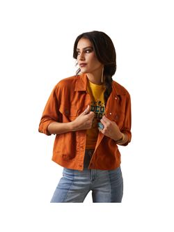 Ariat Womens Orange Trucker Jacket