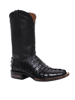 Black Jack Mens Black Caiman Tail Boots