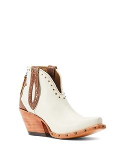 Ariat Womens Greeley Blanco Booties