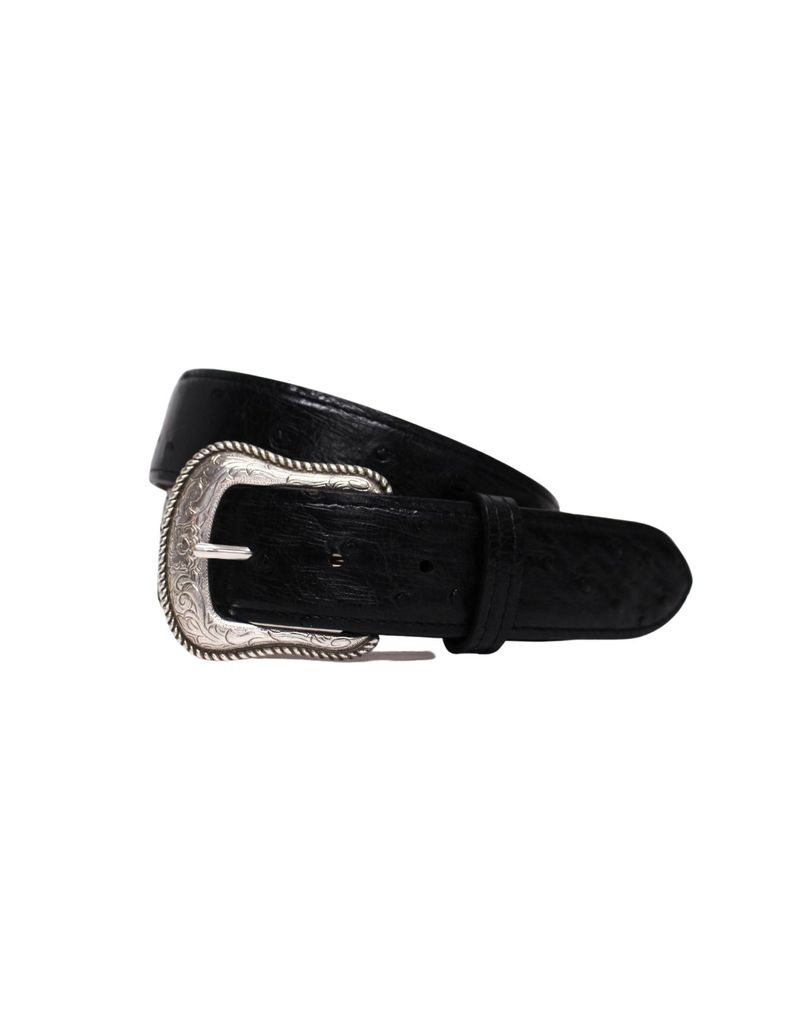 Black hotsell ostrich belt