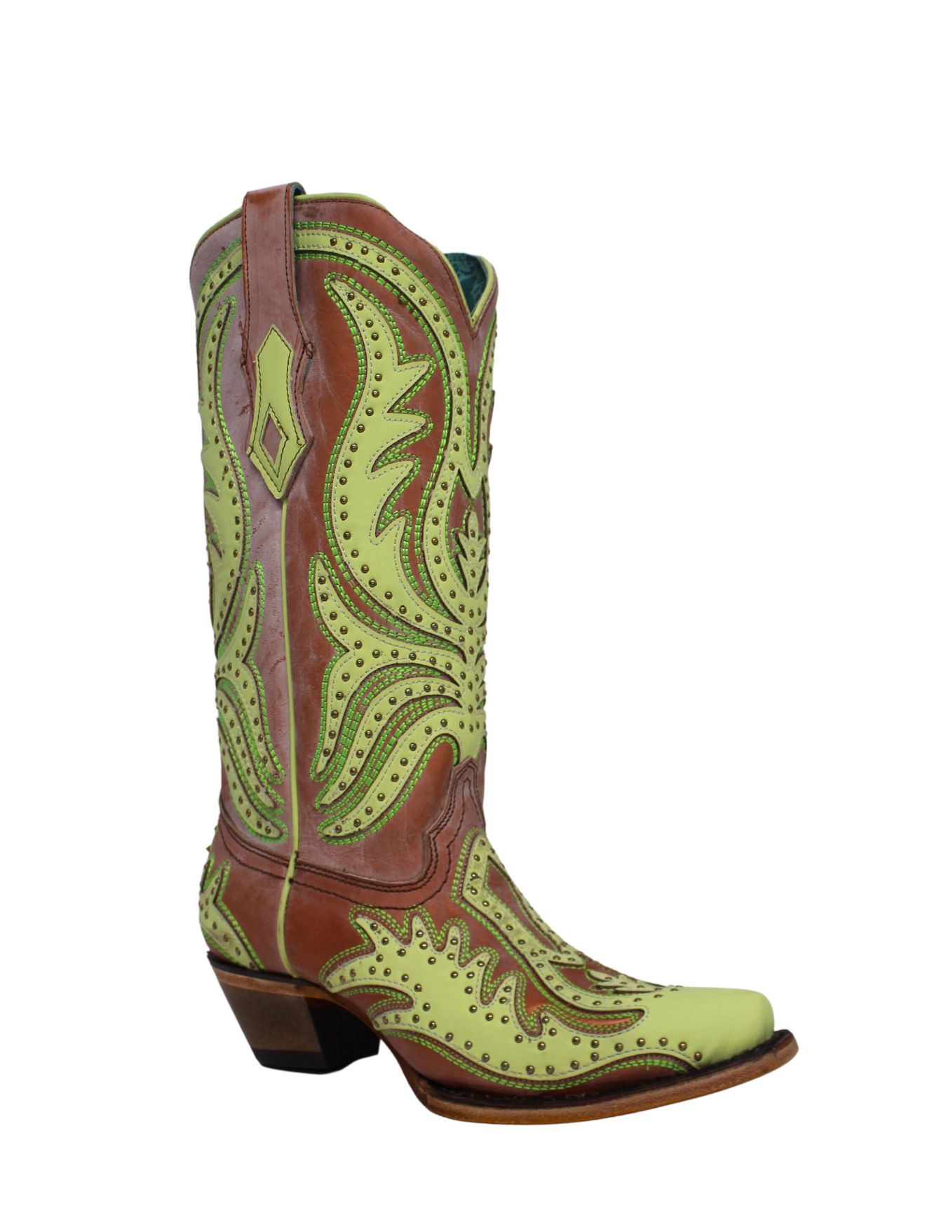 Lime green cheap cowboy boots