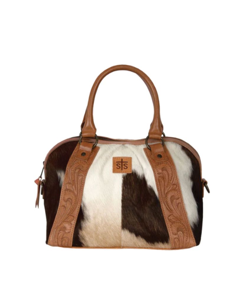 STS Ranchwear Womens Yippe Kiyay Sansa Satchel Cowhide Purse - 275834 N/A