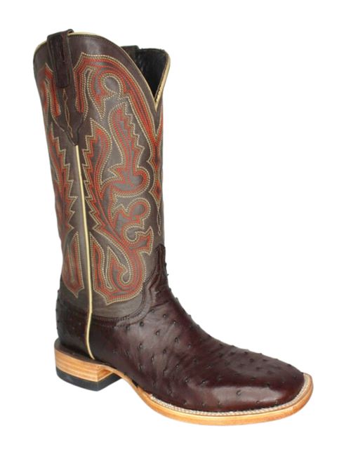 Resistol Mens Nicotine Full Quill Ostrich Boots