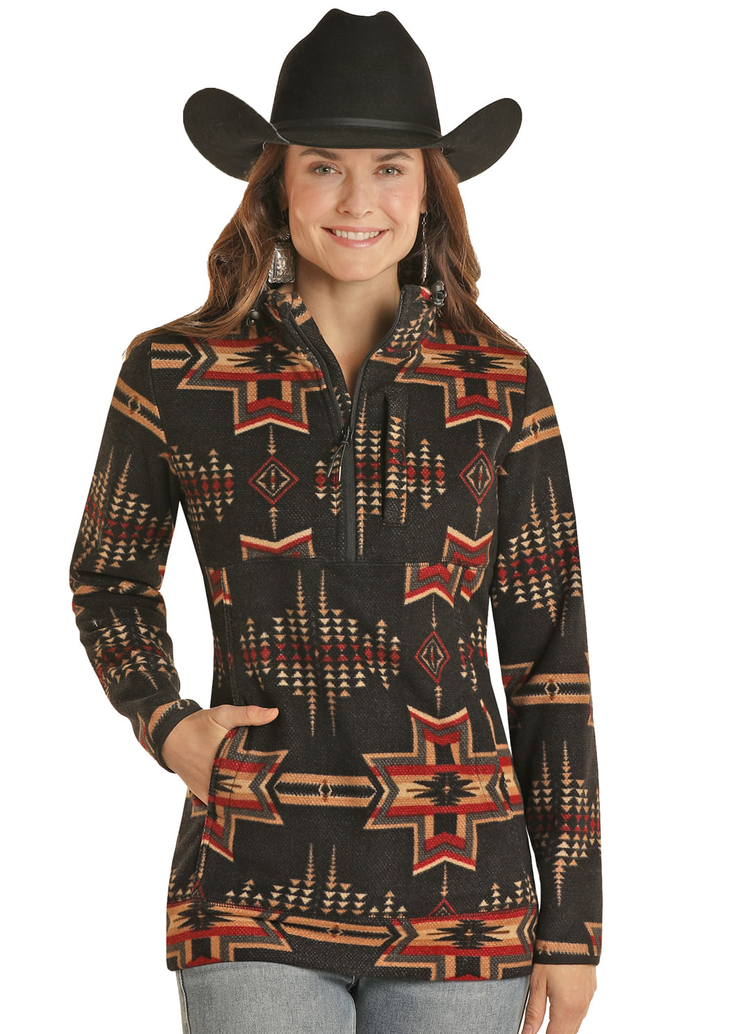 Aztec fleece 2024 pullover women's