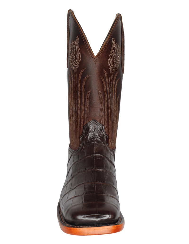 Square toe hotsell crocodile boots