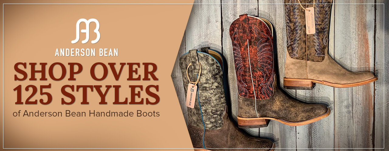 Shop over 125 styles of Anderson Bean Handmade Boots